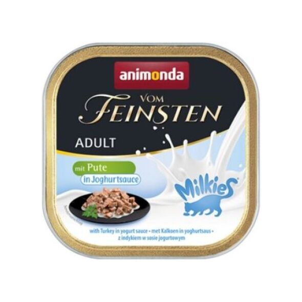 Animonda ANIMONDA KOT 100g V.FEINSTEN MILKY INDYK z FARSZEM MLECZNYM tacka/32