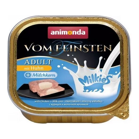 Animonda ANIMONDA KOT 100g V.FEINSTEN MILKY KURA z FARSZEM MLECZNYM tacka/32