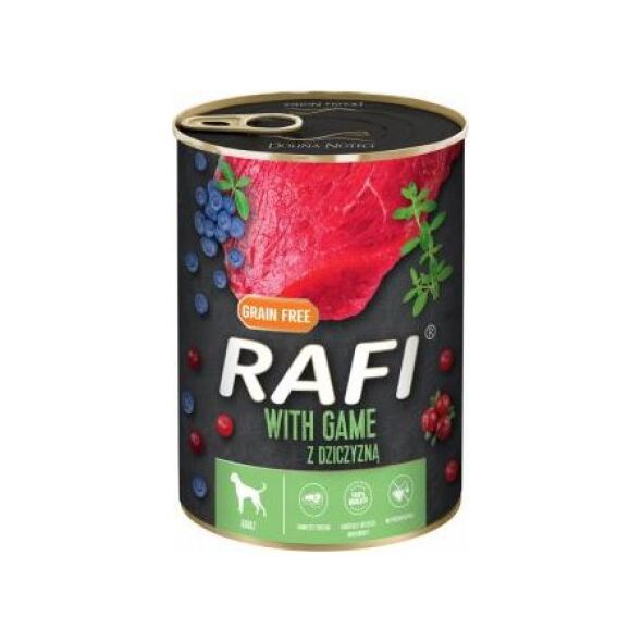 Rafi RAFI PIES pusz.400g DZICZYZNA, BORÓWKA, ŻURAWINA