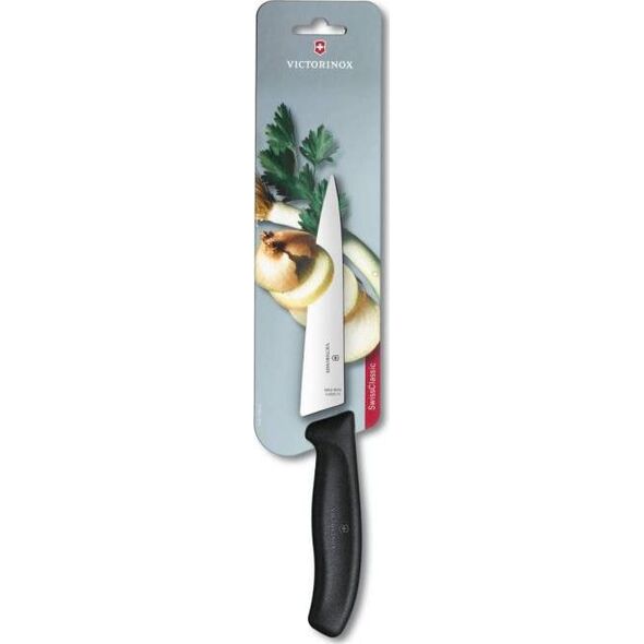 Victorinox Nóż kuchenny Victorinox Szerokie ostrze 15cm czarny (6.8003.15B)