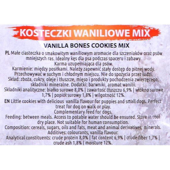 Maced Ciastka dla psa - waniliowe kosteczki mix 1 kg