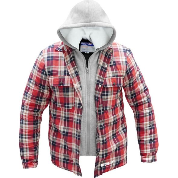 Dedra Bluza flanelowa ocieplana z kapturem, rozm.L