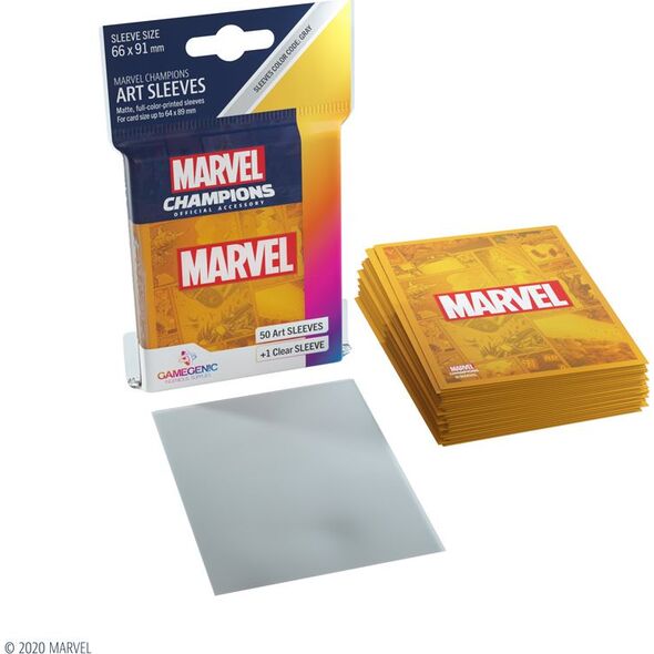 Gamegenic MARVEL Art Sleeves (66 mm x 91 mm) Orange 50+1 szt.