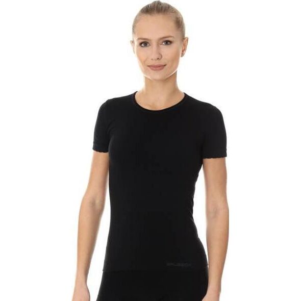 Brubeck SS00970A Koszulka damska z krótkim rękawem COMFORT COTTON czarny S