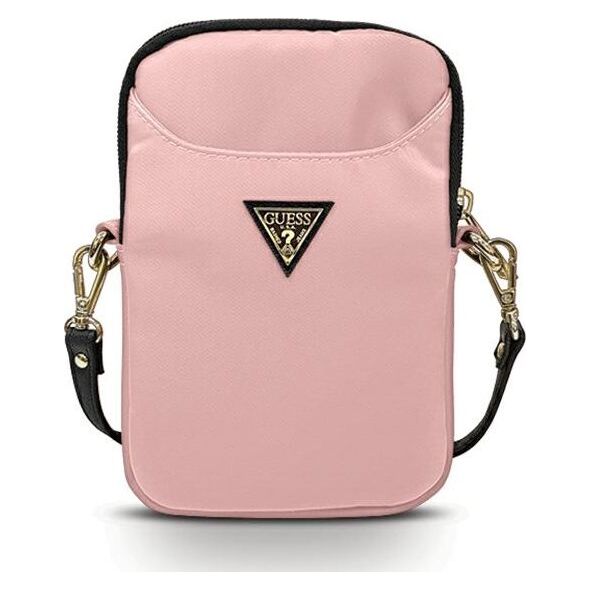 Guess Guess Torebka GUPBNTMLLP różowy/pink Nylon Triangle Logo