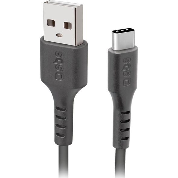 Kabel USB SBS Mobile USB-A - USB-C 2 m Czarny