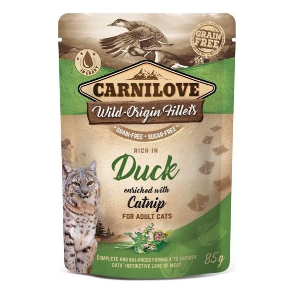 Carnilove CARNILOVE KOT sasz.85g DUCK&CATNIP /24