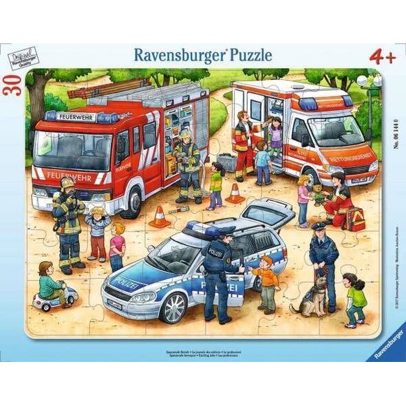 Ravensburger Puzzle ramkowe 30el. Ekscytujące prace 061440 RAVENSBURGER