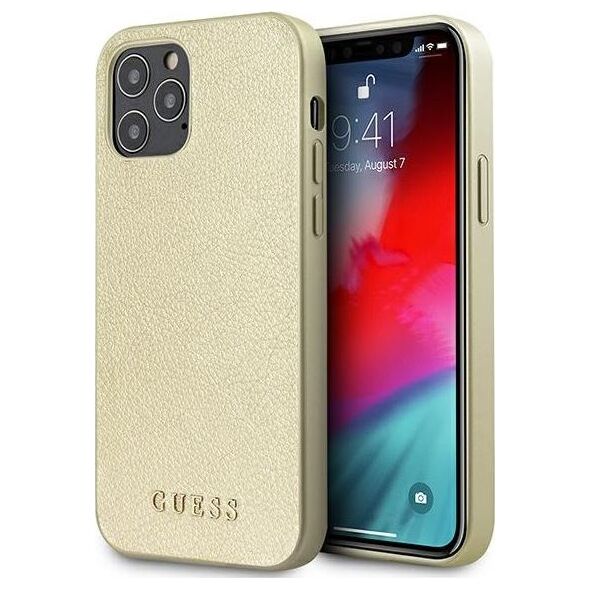Guess Guess GUHCP12LIGLGO iPhone 12 Pro Max 6,7" złoty/gold hardcase Iridescent