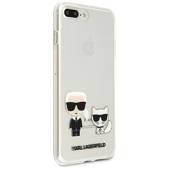 Karl Lagerfeld Karl Lagerfeld KLHCI8LCKTR iPhone 7/8 Plus hardcase Transparent Karl & Choupette