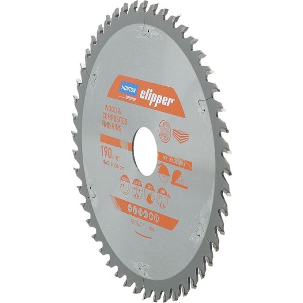 Norton Clipper NORTON PIŁA TARCZOWA 190mm x 30mm x 48z DREWNO I KOMPOZYTY ATB (2,8 / 1,8) N70184608095