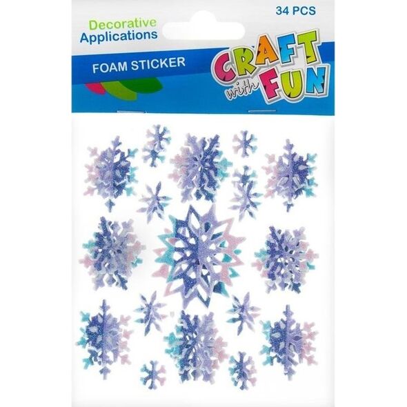 Craft with Fun CF OZDOBA DEK EVA GWIAZDKI SPRZYL 34SZT 12/288