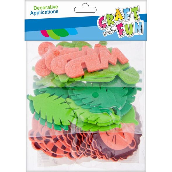 Craft with Fun CF OZDOBA DEK EVA LAS DZUNGLA SPRZYL 48ST 12/288