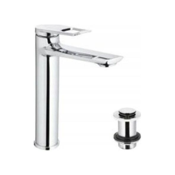 Bateria umywalkowa KFA AMAZONIT BATERIA UMYWALKOWA STOJĄCA NABLATOWA, CHROM + CLICK CLACK