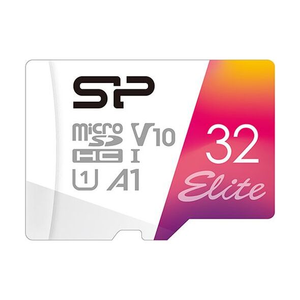 Karta Silicon Power Elite MicroSDHC 32 GB Class 10 UHS-I/U1 A1 V10 (SP032GBSTHBV1V20SP)