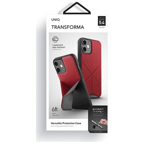 Uniq UNIQ etui Transforma Apple iPhone 12 mini czerwony/coral red