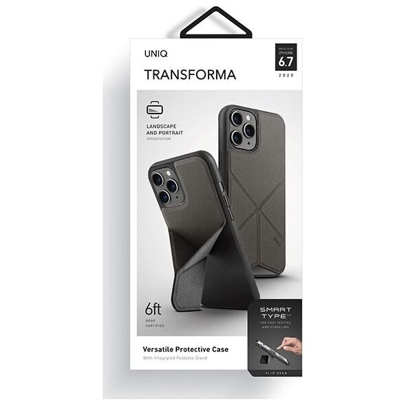 Uniq UNIQ etui Transforma Apple iPhone 12 Pro Max szary/charcoal grey