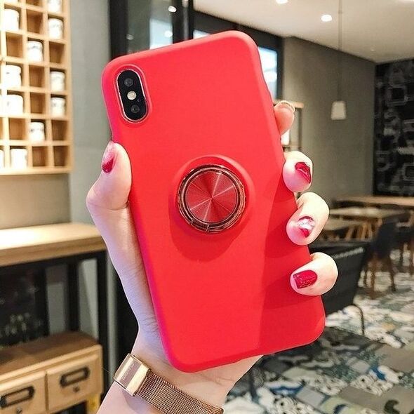 ETUI SILICONE RING IPHONE 11 PRO CZERWONY standard