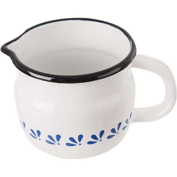 Orion Kubek, garnek emaliowany, retro, 10 cm, 0,8 l