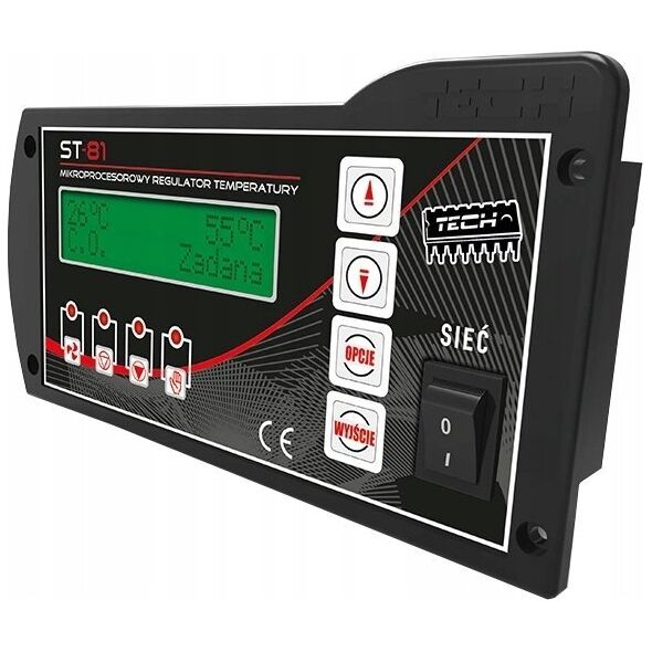 Tech Sterownik ST-880 zPID do kotła zasypowego czarny