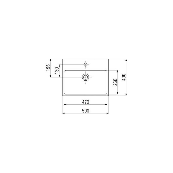 Umywalka Deante Temisto 50cm (CDT 6U4S)