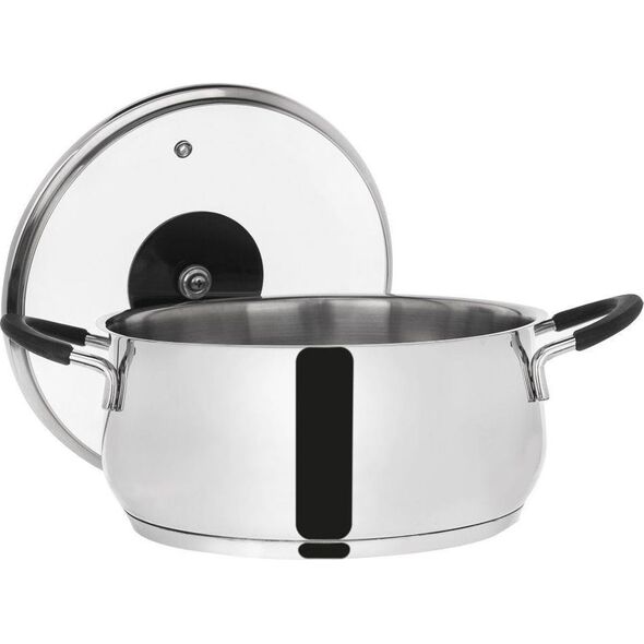 Orion Garnek stalowy Dalie z pokrywką 22cm 4l