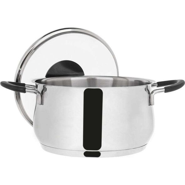 Orion Garnek stalowy Dalie z pokrywką 20cm 3.7l