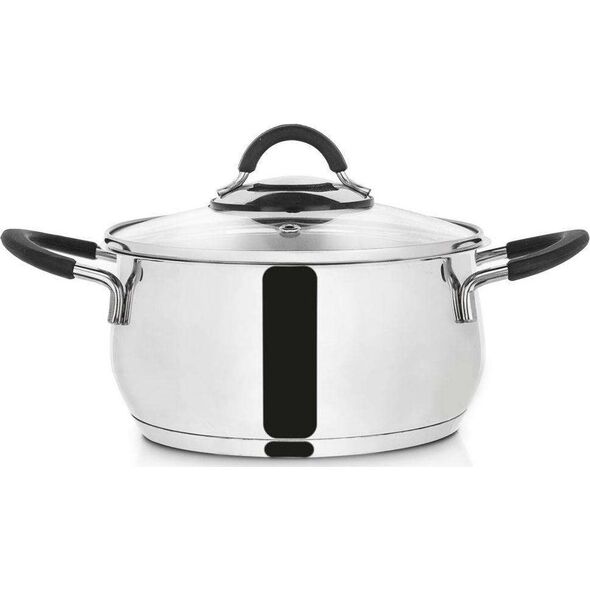 Orion Garnek stalowy Dalie z pokrywką 18cm 2.6l