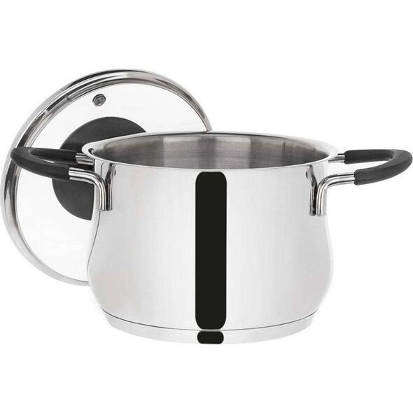 Orion Garnek stalowy Dalie z pokrywką 16cm 2.4l