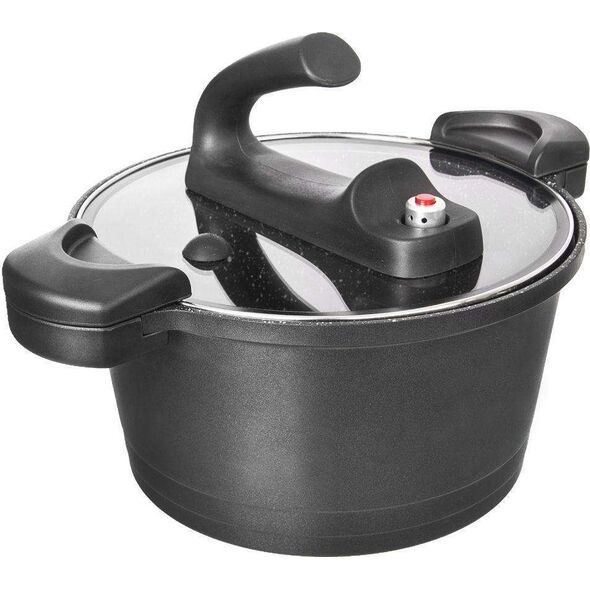 Orion Garnek CIŚNIENIOWY próżniowy szybkowarowy szybkowar granitowy GRANDE 5,5L 26 cm uniwersalny