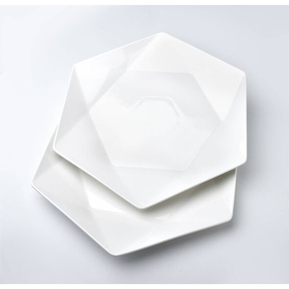 Affek Design RALPH WHITE Kpl.2 talerzy płaskie 32,5cmx 28.5cm x h3cm