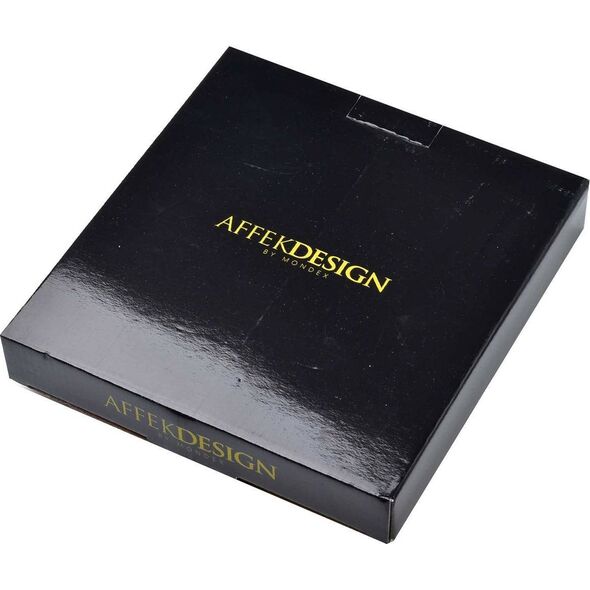 Affek Design RALPH WHITE Kpl.2 talerzy deserowych 24.5cm x21cm x h2cm
