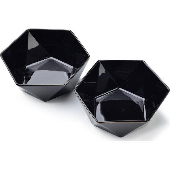 Affek Design RALPH BLACK Kpl.2 miseczek 15.5cm x 17cm x h7cm poj. 750ml