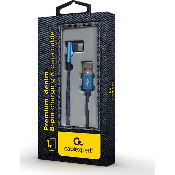 Kabel USB Gembird USB-A - USB-C 1 m Niebieski (CC-USB2J-AMCML-1M-BL)