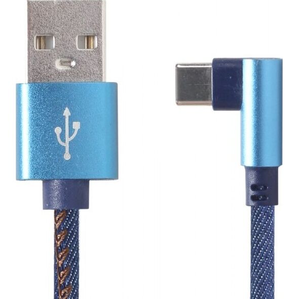 Kabel USB Gembird USB-A - USB-C 1 m Niebieski (CC-USB2J-AMCML-1M-BL)