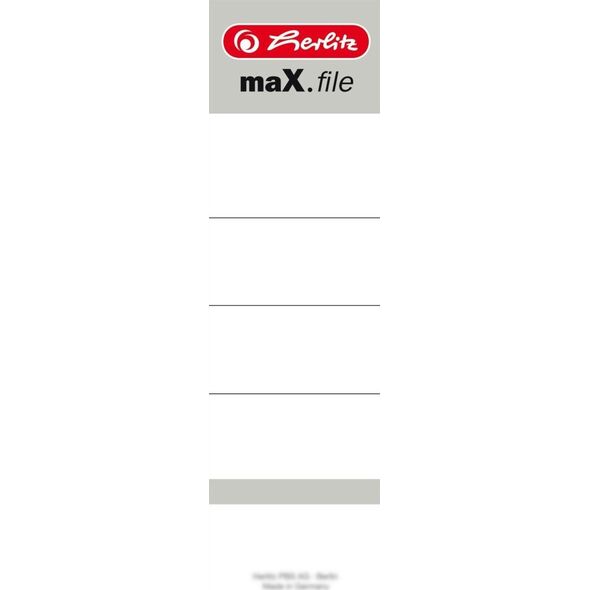 Herlitz Etykiety segregatora A4 8cm 55x190mm 10szt HERLITZ