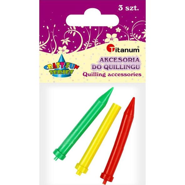 Titanum Igła do quillingu nawijak plastik 3szt CRAFT-FUN