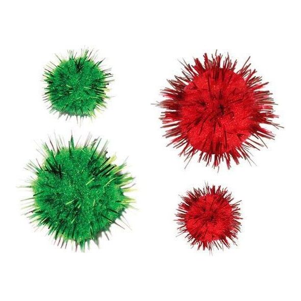 Titanum Brokatowe pompony, 30szt, MIX, CRAFT-FUN