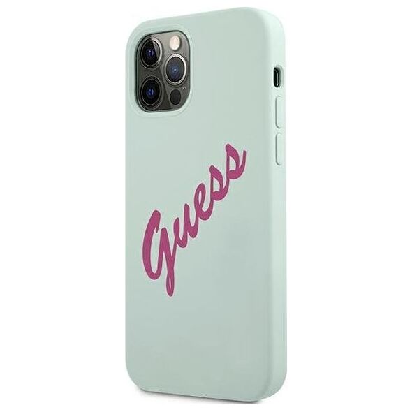 Guess Etui Guess GUHCP12LLSVSBF Apple iPhone 12 Pro Max niebieski fuksja/blue fuschia hardcase Silicone Vintage