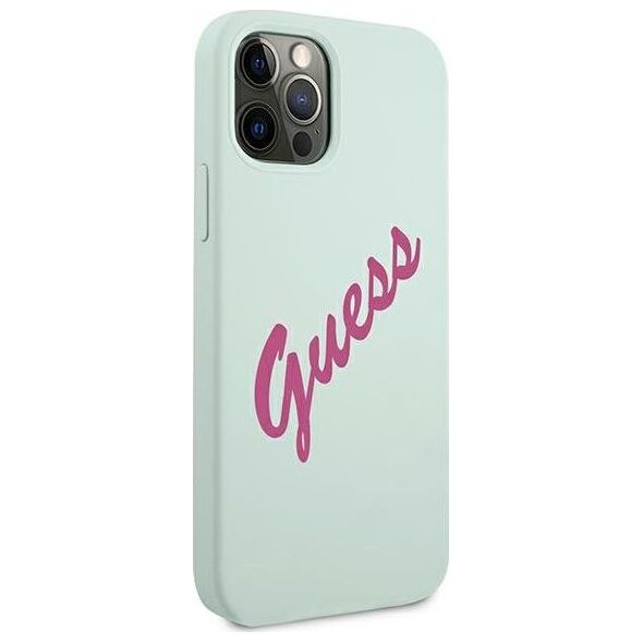 Guess Etui Guess GUHCP12LLSVSBF Apple iPhone 12 Pro Max niebieski fuksja/blue fuschia hardcase Silicone Vintage