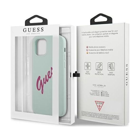 Guess Etui Guess GUHCP12LLSVSBF Apple iPhone 12 Pro Max niebieski fuksja/blue fuschia hardcase Silicone Vintage
