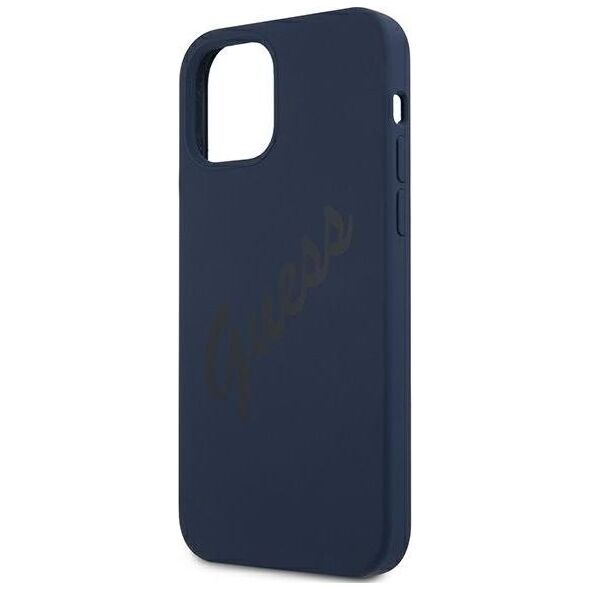 Guess Etui Guess GUHCP12LLSVSBL Apple iPhone 12 Pro Max niebieski/blue hardcase Script Vintage