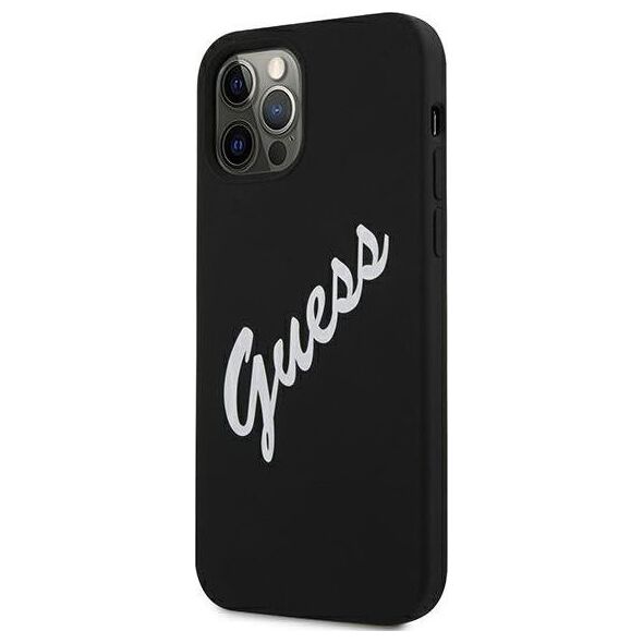 Guess Etui Guess GUHCP12LLSVSBW Apple iPhone 12 Pro Max czarno biały/black white hardcase Silicone Vintage