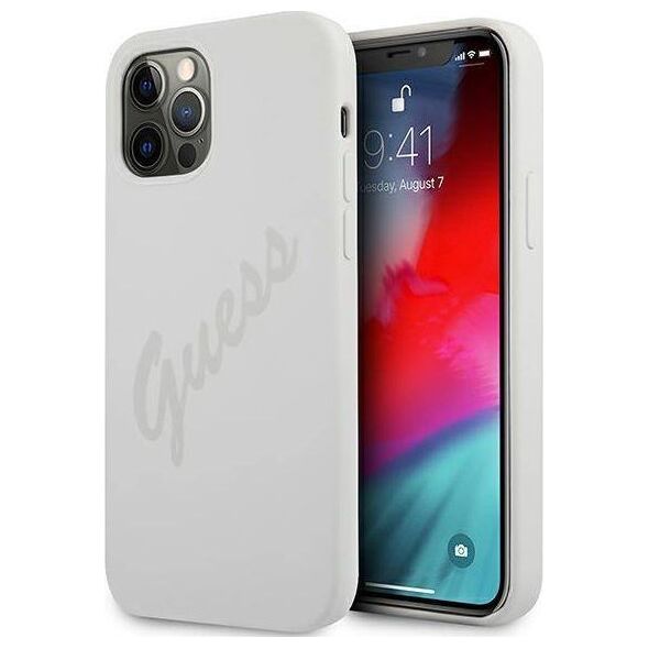 Guess Etui Guess GUHCP12LLSVSCR Apple iPhone 12 Pro Max kremowy/cream hardcase Script Vintage