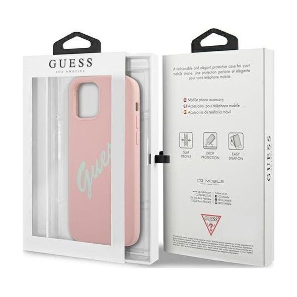 Guess Etui Guess GUHCP12LLSVSPG Apple iPhone 12 Pro Max różowo zielony/green pink hardcase Silicone Vintage