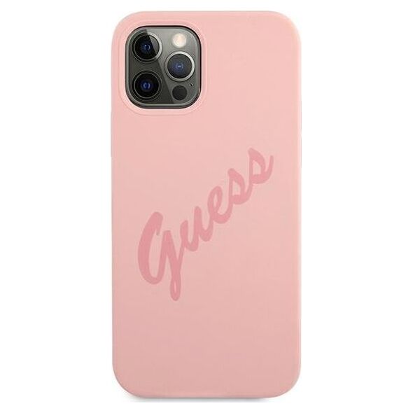 Guess Etui Guess GUHCP12LLSVSPI Apple iPhone 12 Pro Max różowy/pink hardcase Script Vintage