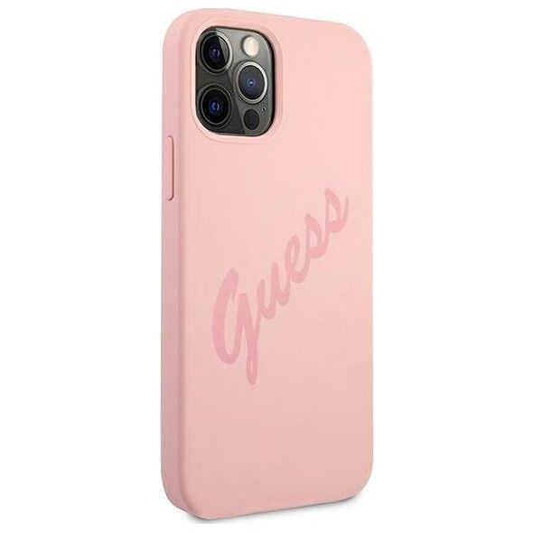 Guess Etui Guess GUHCP12LLSVSPI Apple iPhone 12 Pro Max różowy/pink hardcase Script Vintage