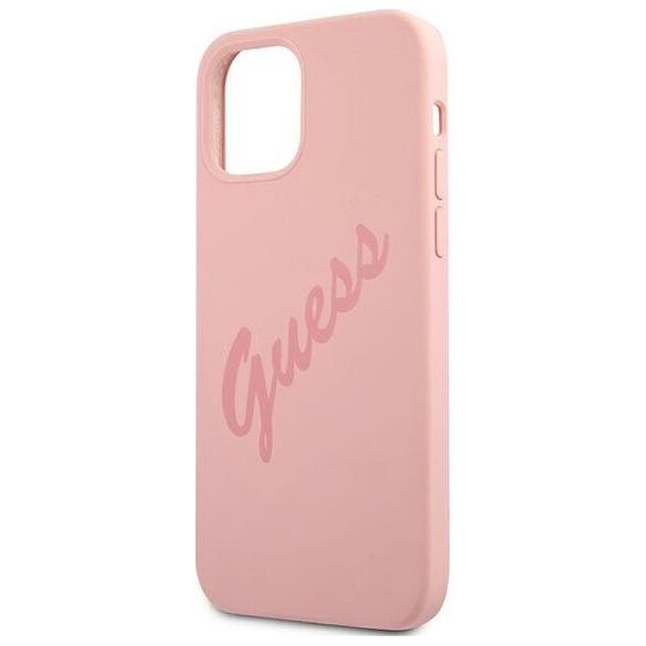 Guess Etui Guess GUHCP12LLSVSPI Apple iPhone 12 Pro Max różowy/pink hardcase Script Vintage
