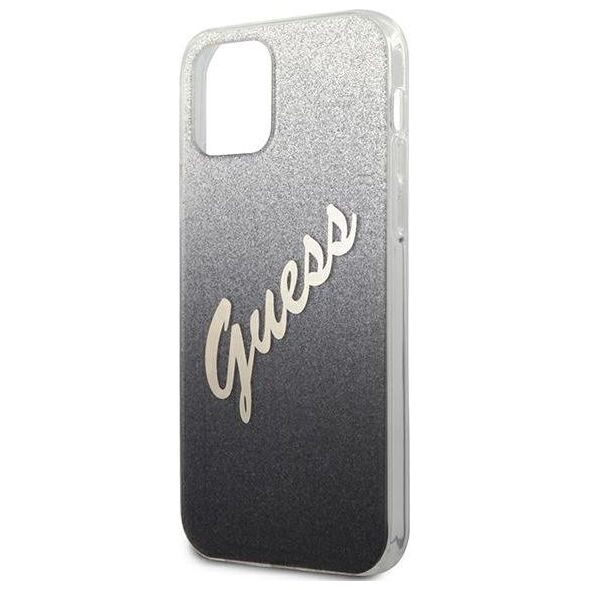 Guess Etui Guess GUHCP12LPCUGLSBK Apple iPhone 12 Pro Max czarny/black hardcase Glitter Gradient Script