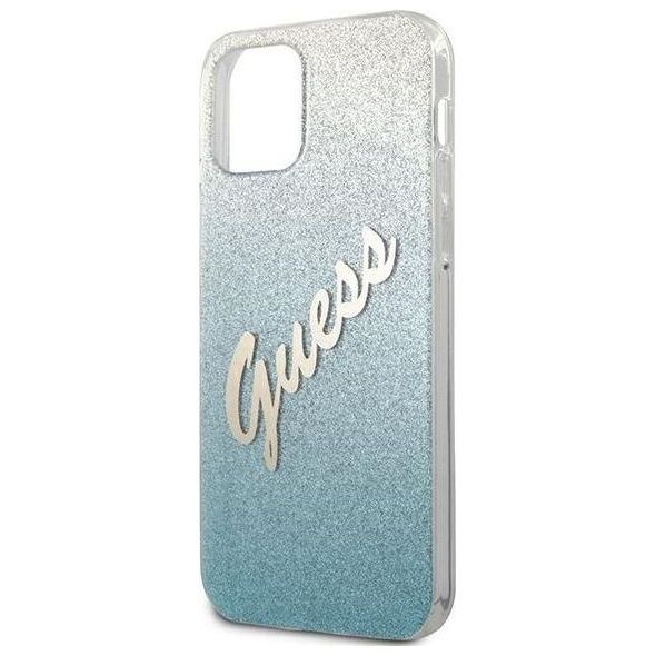Guess Etui Guess GUHCP12LPCUGLSBL Apple iPhone 12 Pro Max niebieski/blue hardcase Glitter Gradient Script